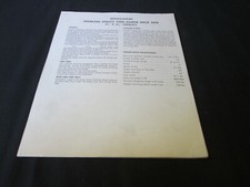 Vintage Specifications