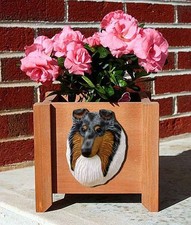 Collie Planter Flower Pot