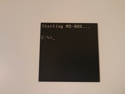 Dos startup screen - startup,