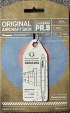 AVIATIONTAG : ENGLISH ELECTRIC CANBERRA : ROYAL AIR FORCE : XH135 : WHITE TAG 