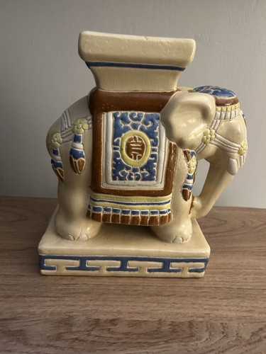 Vintage ceramic elephant - vintage,