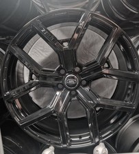 4 x 22Inch 5x120 Black Alloy