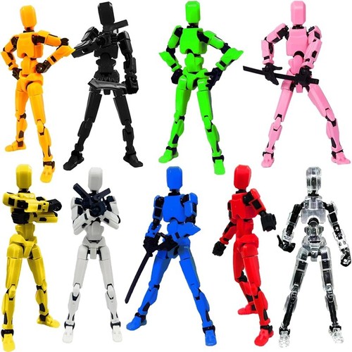 Printed robot action - printed,
