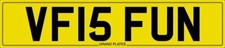VF INITIALS NUMBER PLATE VF15