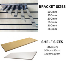 WOODEN SHELF BRACKETS (Pair)