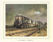 Gas Turbine P S Gribble Vintage 1985 GWR Railway Picture Print
