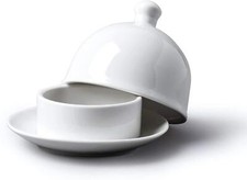 Porcelain Butter Pat with Lid