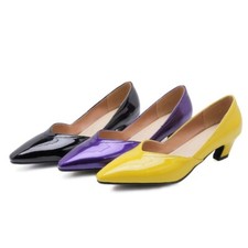 Ladies Pointed Shoes Shiny