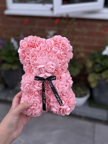 Rose teddy bear - bear, romantic