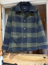 Finisterre Stowe Blanket Jacket Blue and Olive Size 14 Fits Up to 16. VGC