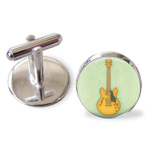 Handmade guitar cufflinks - handmade,