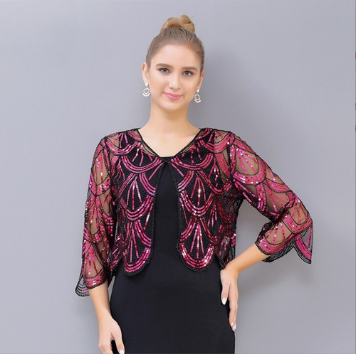 Women 1920s sequins bolero - women,
