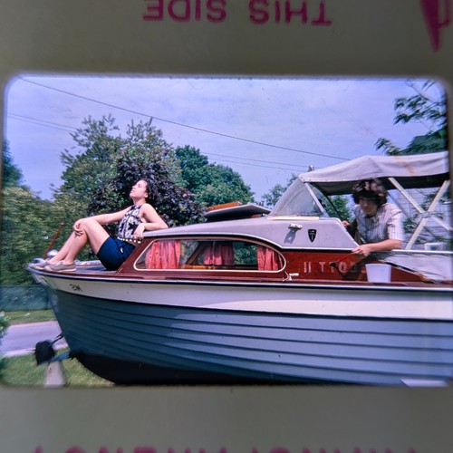 C1960s cabin cruiser boat - cruiser,