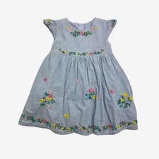 Marks And Spencer, Chambray Embroidered Summer Baby Dress, 12-18 Months 102652/1