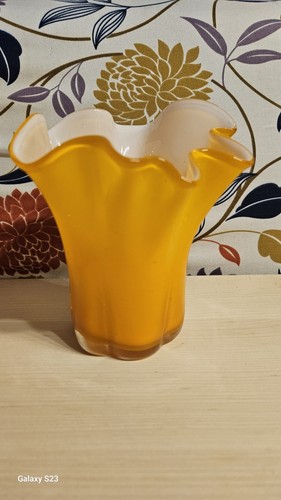 Murano vase fazzoletto attr - murano,