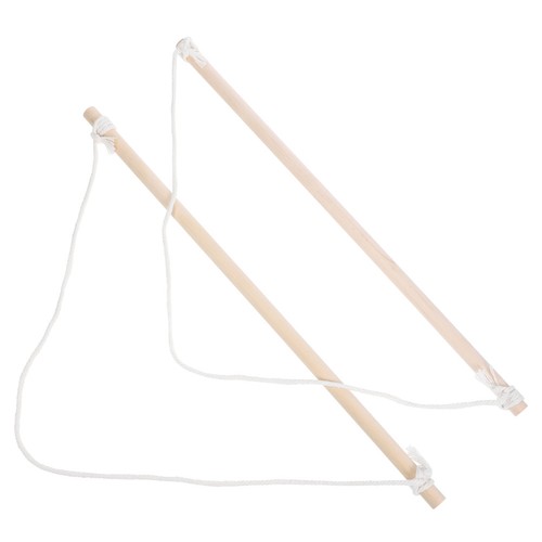 Pcs wooden flag pole garden - 2,