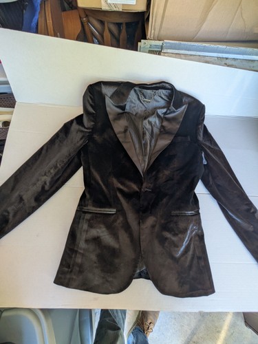 Boohooman black velvet slim - boohooman,