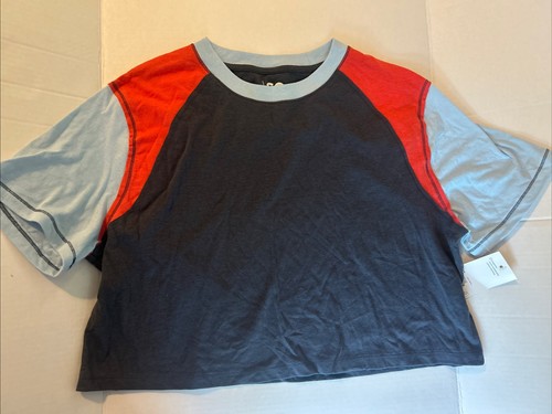 Colorblock crop top nwt small - top,