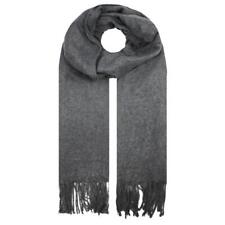 Pure Cashmere Scarf Women Plain Wool Knit Long Neck Wrap Winter Shawl Soft Stole