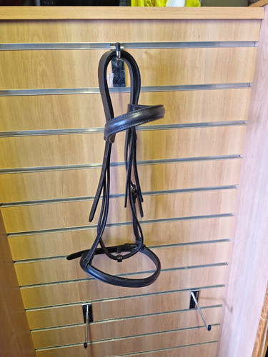 English leather pony bridle - leather,