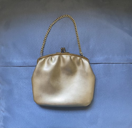 Vintage gold bag - gold,
