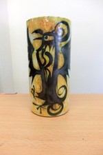 Celtic Pottery Newlyn. Large vase, Phoenix (Folksy) design