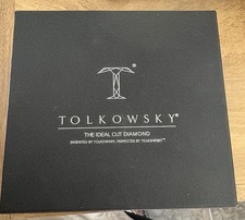 Tolkowsky 18ct White Gold Diamond Ring Size O