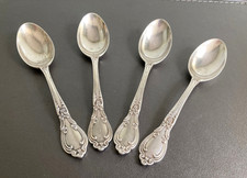 Four Ornate Antique Sterling