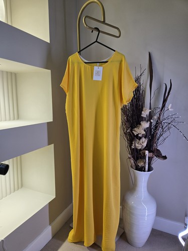 New crepe abaya inner yellow - crepe,