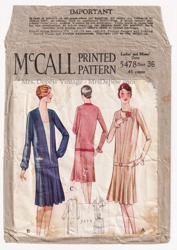 1928 vintage sewing pattern - sewing,