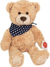 Sandy teddy bear with star
