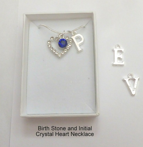 Birthstone crystal heart - birthstone, &
