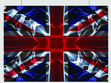 UNION JACK POSTER PRINT WALL ART GB NATION FLAG GREAT BRITAIN TRIPPY A3 A4 SIZE