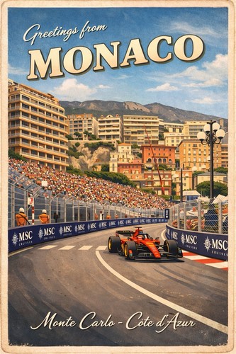 Monaco grand prix matte - monaco,
