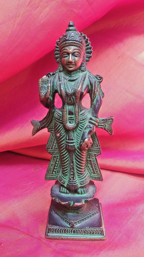 Goddess lakshmi antique bronze - lakshmi,