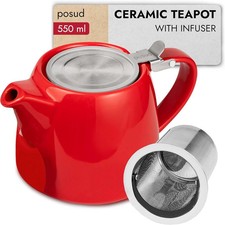 Ceramic teapot with infuser - ceramic,