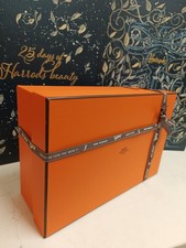 Hermes Gift Box with Ribbon Empty Designer Orange Shoe Storage 31 x 21 x 11.5cm