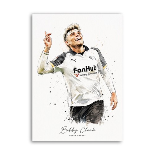Bobby clark derby county a4 - derby,