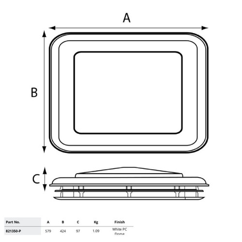 Stedall roof hatch - stedall, (only)