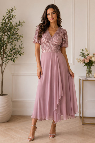 Quiz blush pink sequin maxi - quiz,