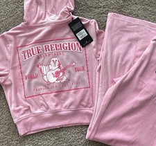 PINK TRUE RELIGION TRACK SUIT