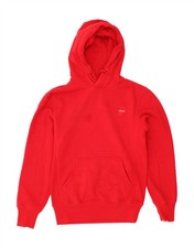 SUPERDRY Mens Hoodie Jumper XS Red Cotton BK04