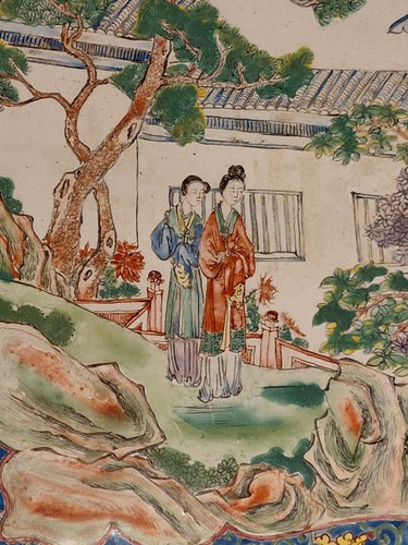 Antique chinese enamel floral - chinese,