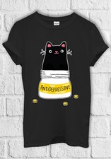 Cute Cat Kitten Antidepressant T shirt Men Women Hoodie Sweatshirt Unisex  1365