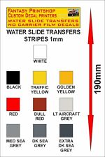 VARIOUS SIZES, COLOURED STRIPE
