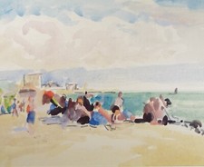 Original Watercolour, 'Figures