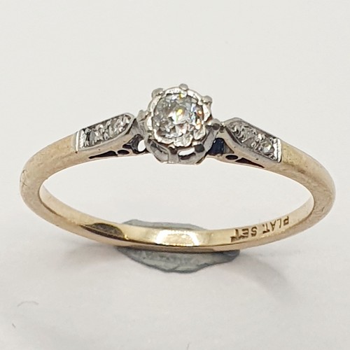 9ct yellow gold old cut - yellow,