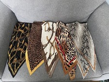 BNWOT Zara  5  Animal & Chain Print  Scarves