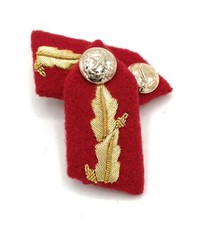 Gorget Collar Patch Red Gold