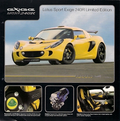 Lotus exige sport - lotus, limited